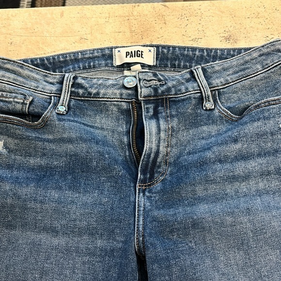 PAIGE Denim - Paige Sabine Flared Leg Shea Distressed Denim